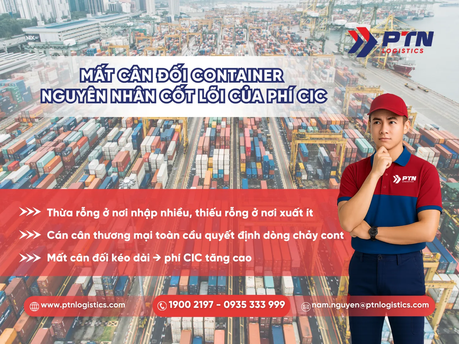 Mất cân đối cont là nguyên nhân cốt lõi của phí CIC