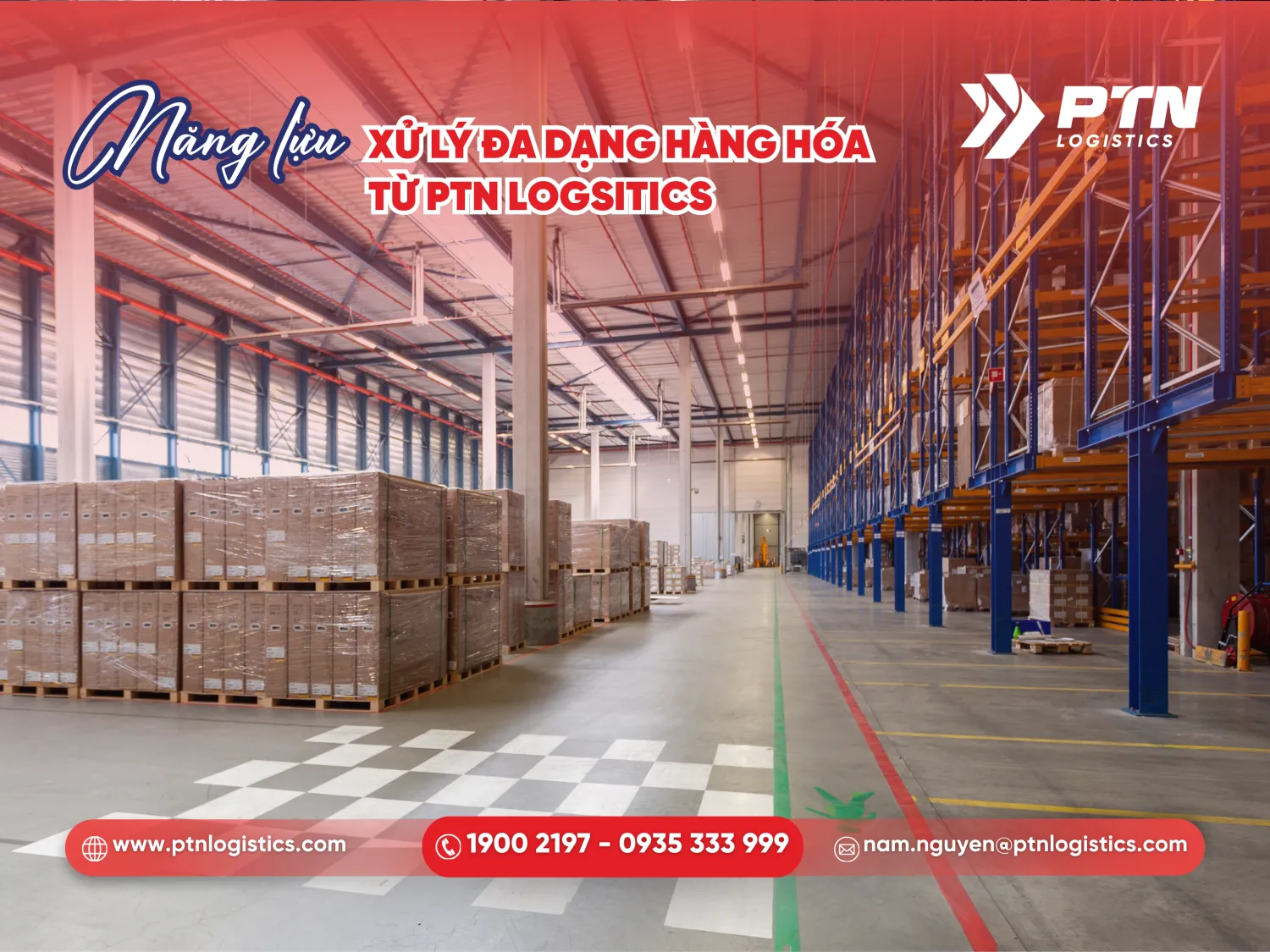 Năng lực xử lý đa dạng hàng hóa từ PTN