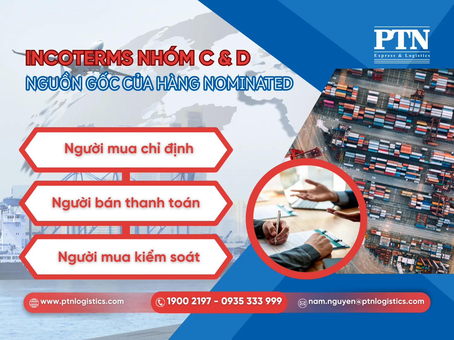 Nhóm Incoterms thường dẫn đến hàng Nominated