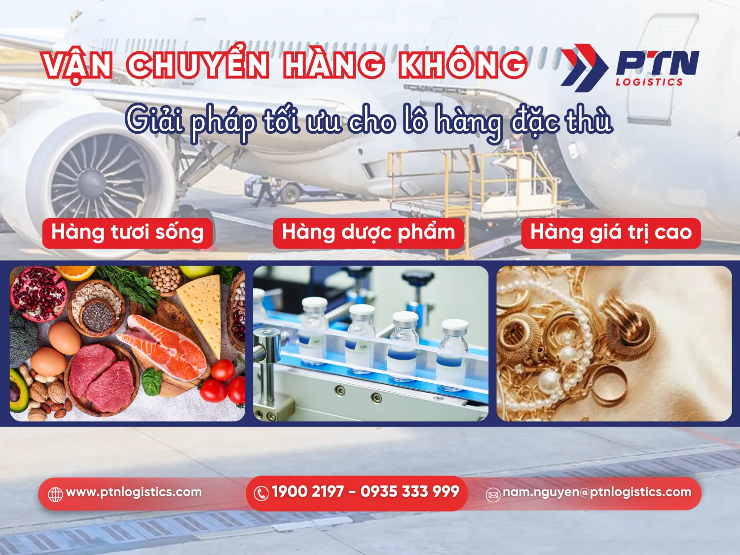 Những loại hàng hóa thường đi bằng hàng không