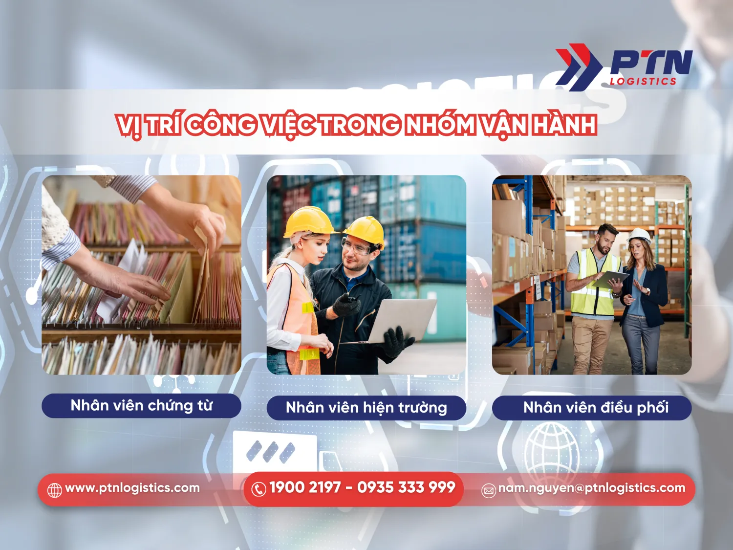 Những vị trí công việc trong nhóm vận hành