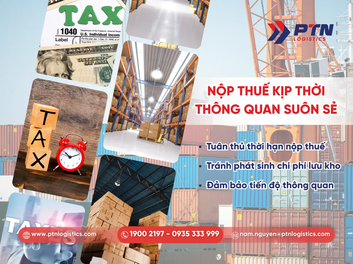 Nộp thuế kịp thời để thông quan suôn sẻ