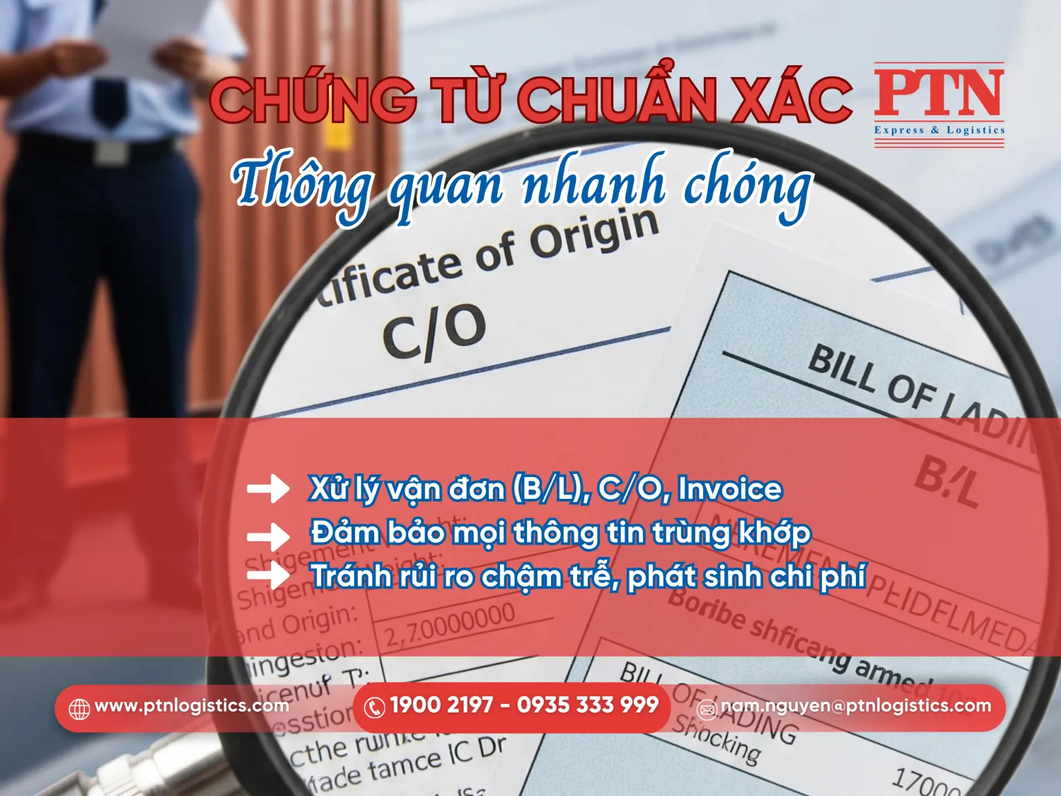 Ops thực hiện xử lý chứng từ xuất nhập khẩu