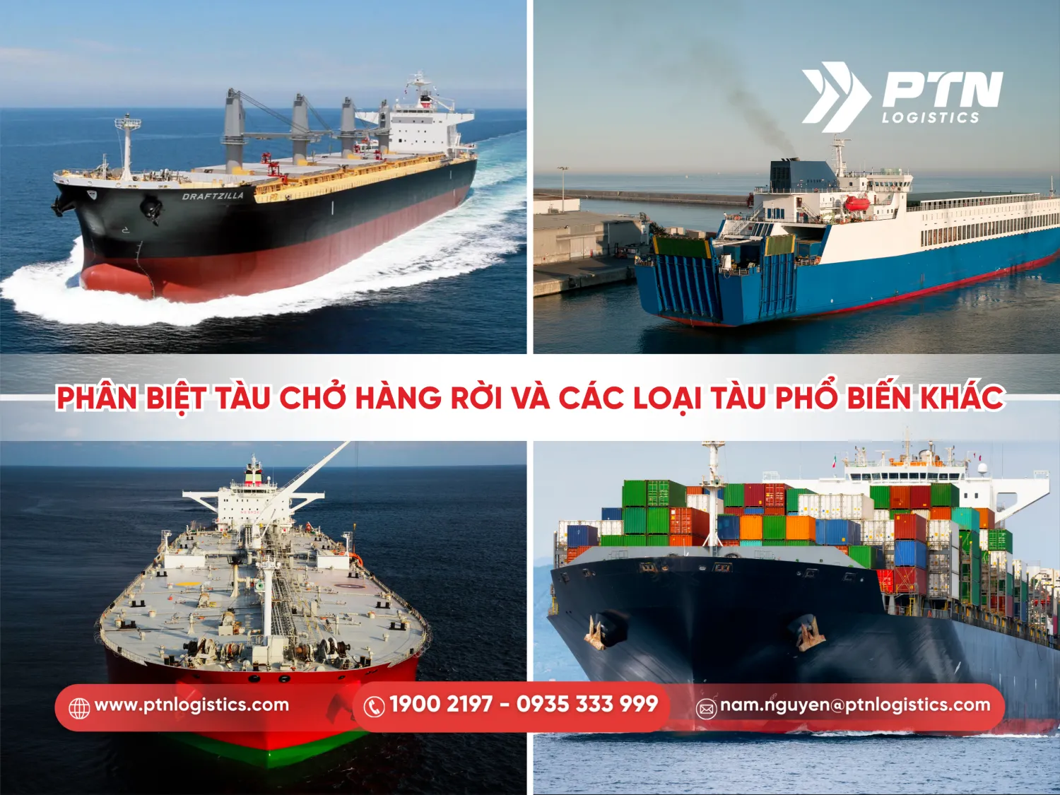 Phân biệt tàu chở hàng rời với những loại tàu khác