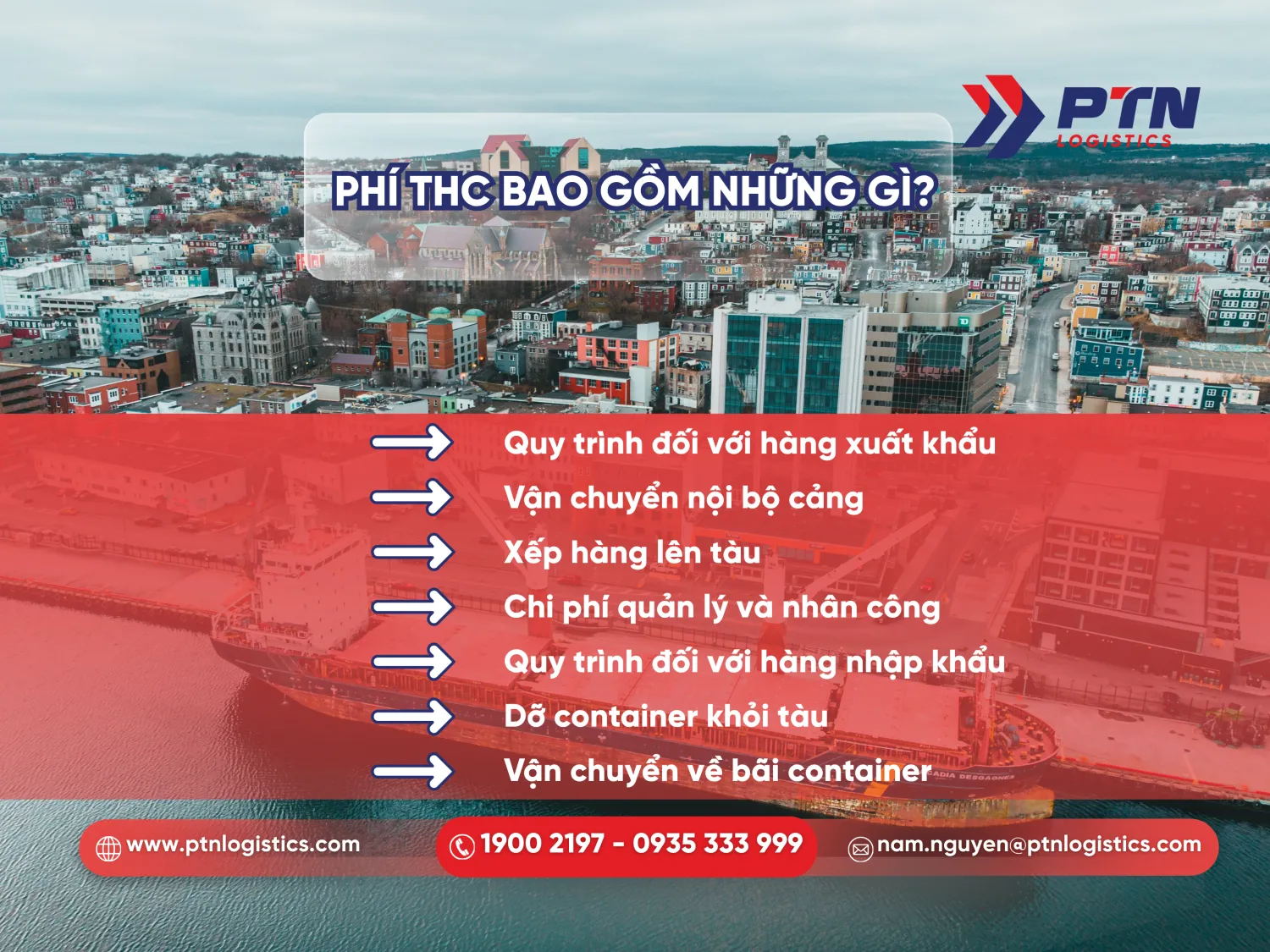 Phí THC bao gồm những phí gì?
