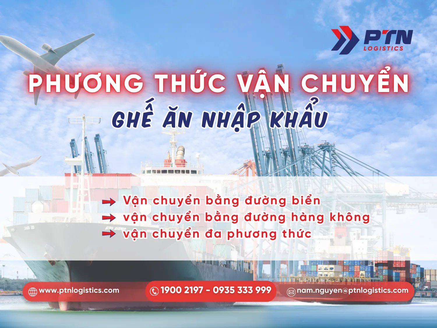 Phương thức vận chuyển mặt hàng ghế ăn nhập khẩu