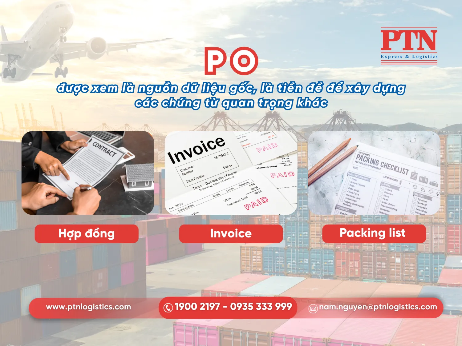 PO được xem là nguồn dữ liệu gốc