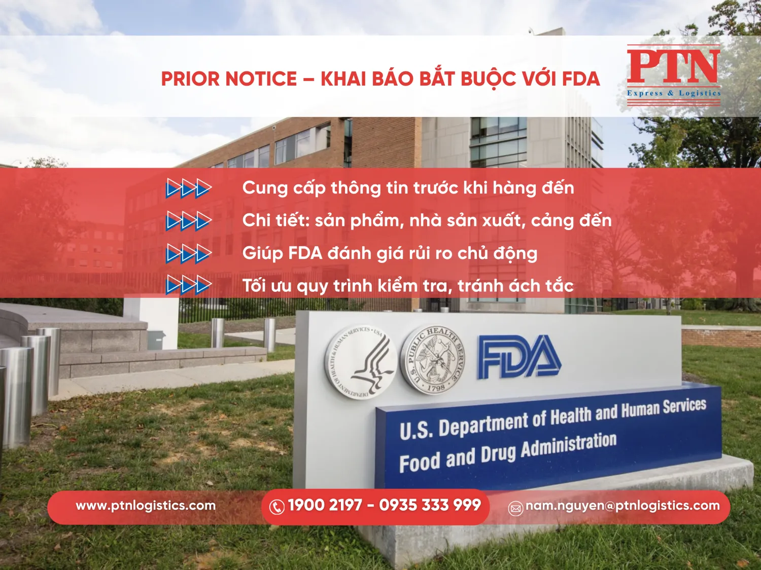 Prior notice - Khai báo bắt buộc với FDA