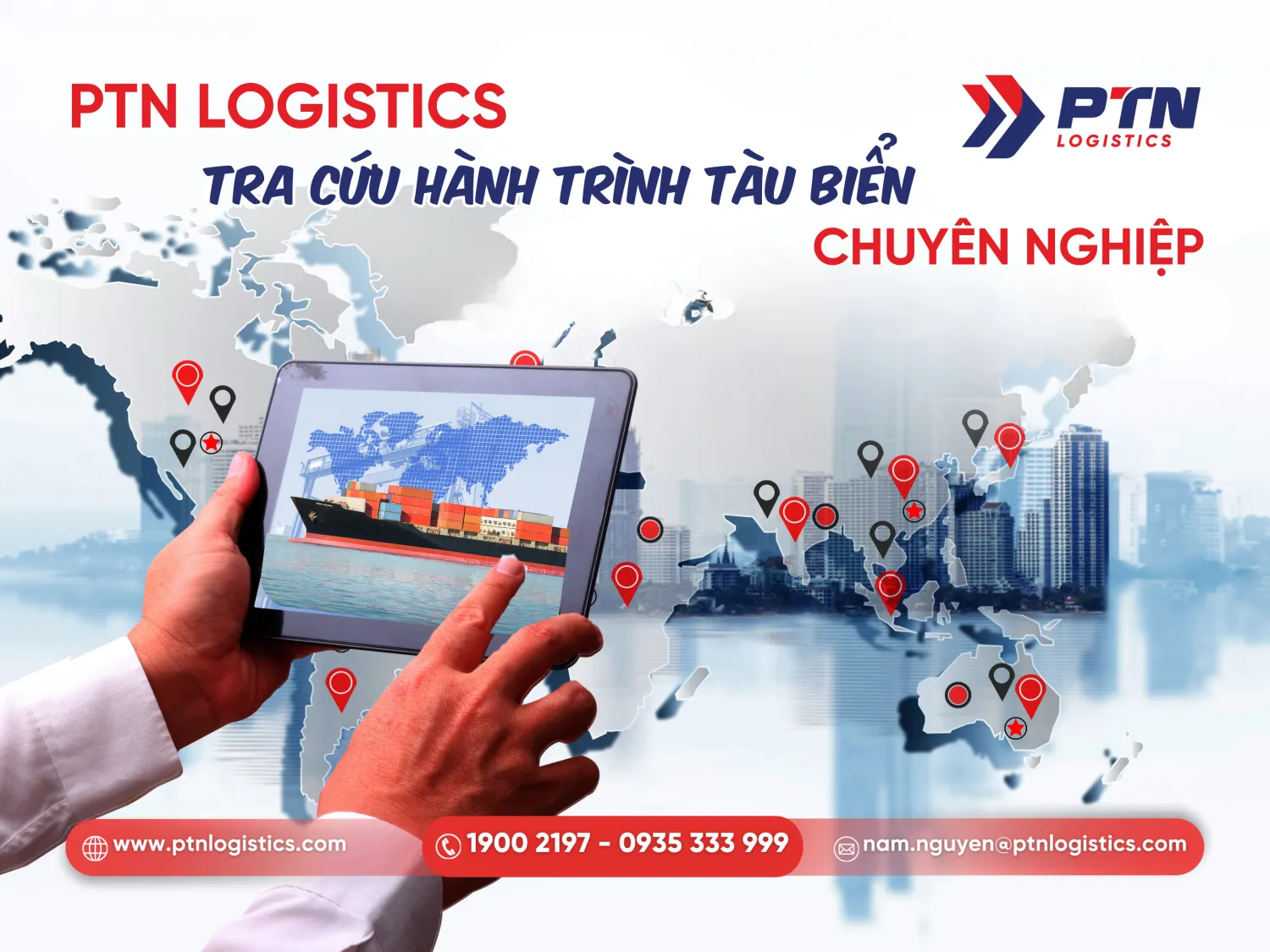 PTN Logistics cung cấp dịch vụ tra cứu hành trình tàu biển chuyên nghiệp
