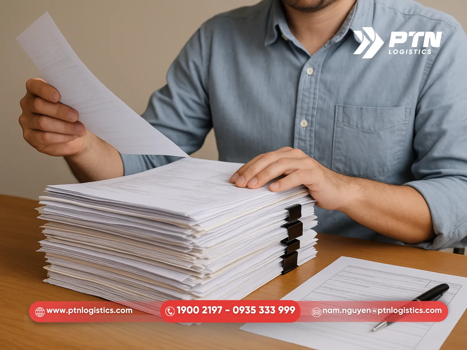 PTN Logistics hỗ trợ toàn diện về thủ tục và chứng từ phức tạp