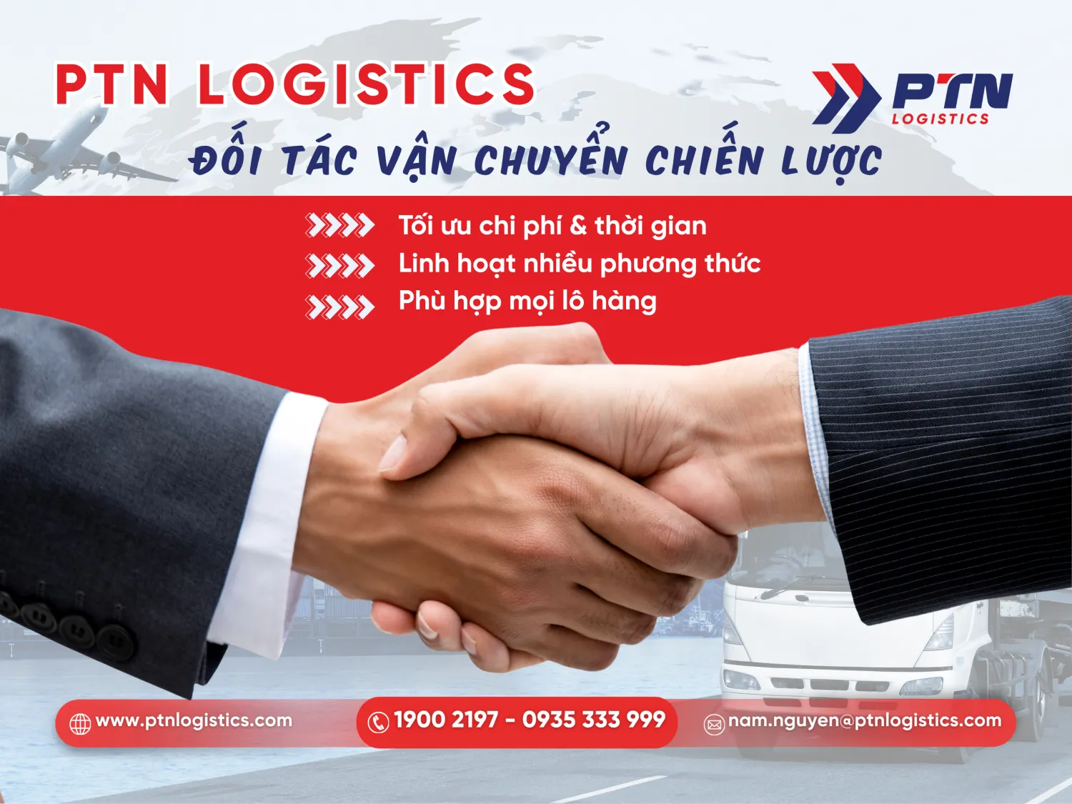 PTN Logistics là đối tác chiến lược cho mọi lô hàng