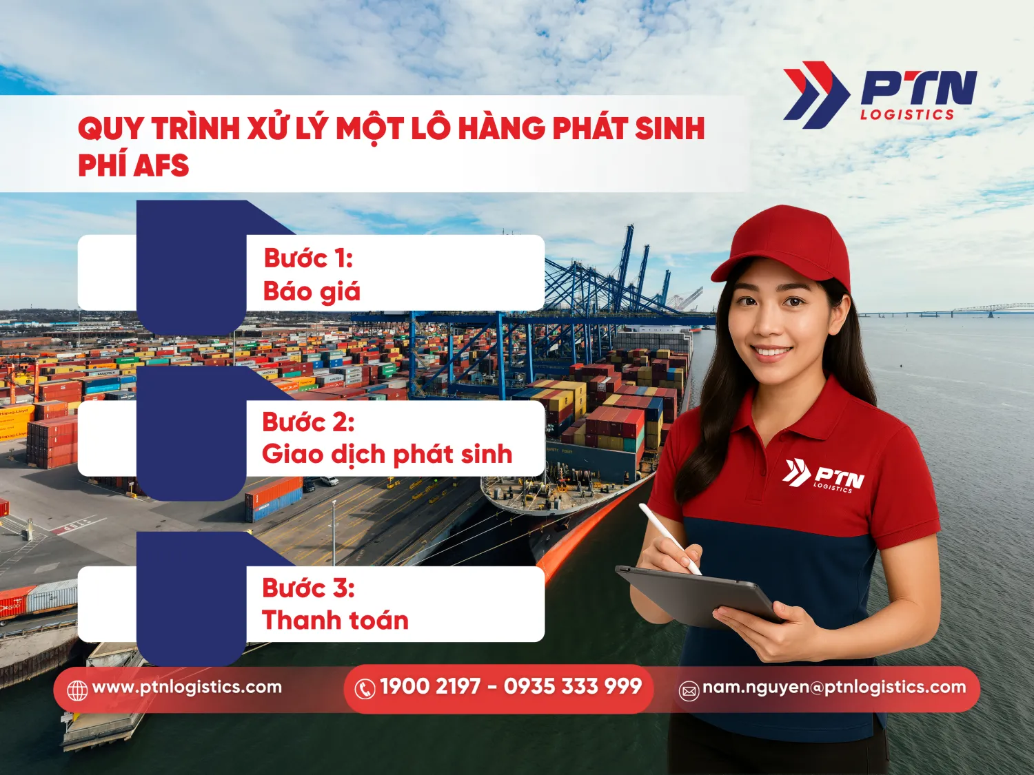Quy tình chi tiết xử lý một lô hàng phát sinh phí AFS