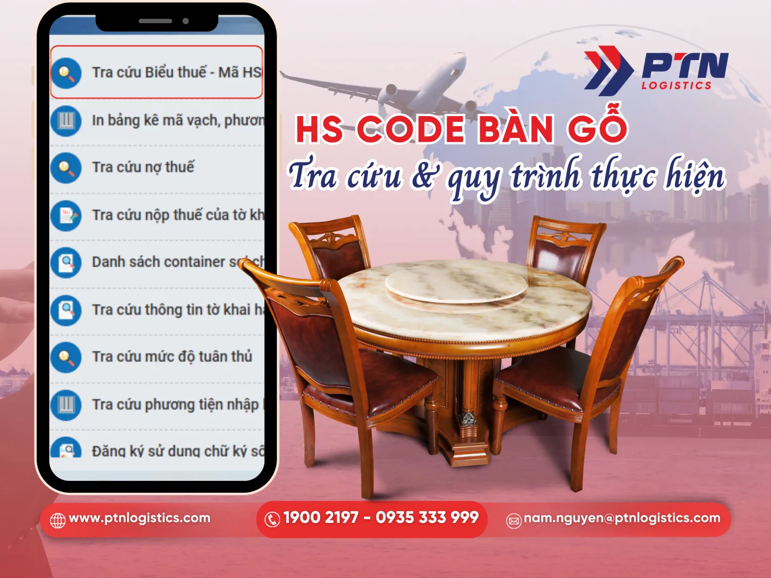 Quy trình thực hiện và cách tra cứu mã HS Code bàn gỗ