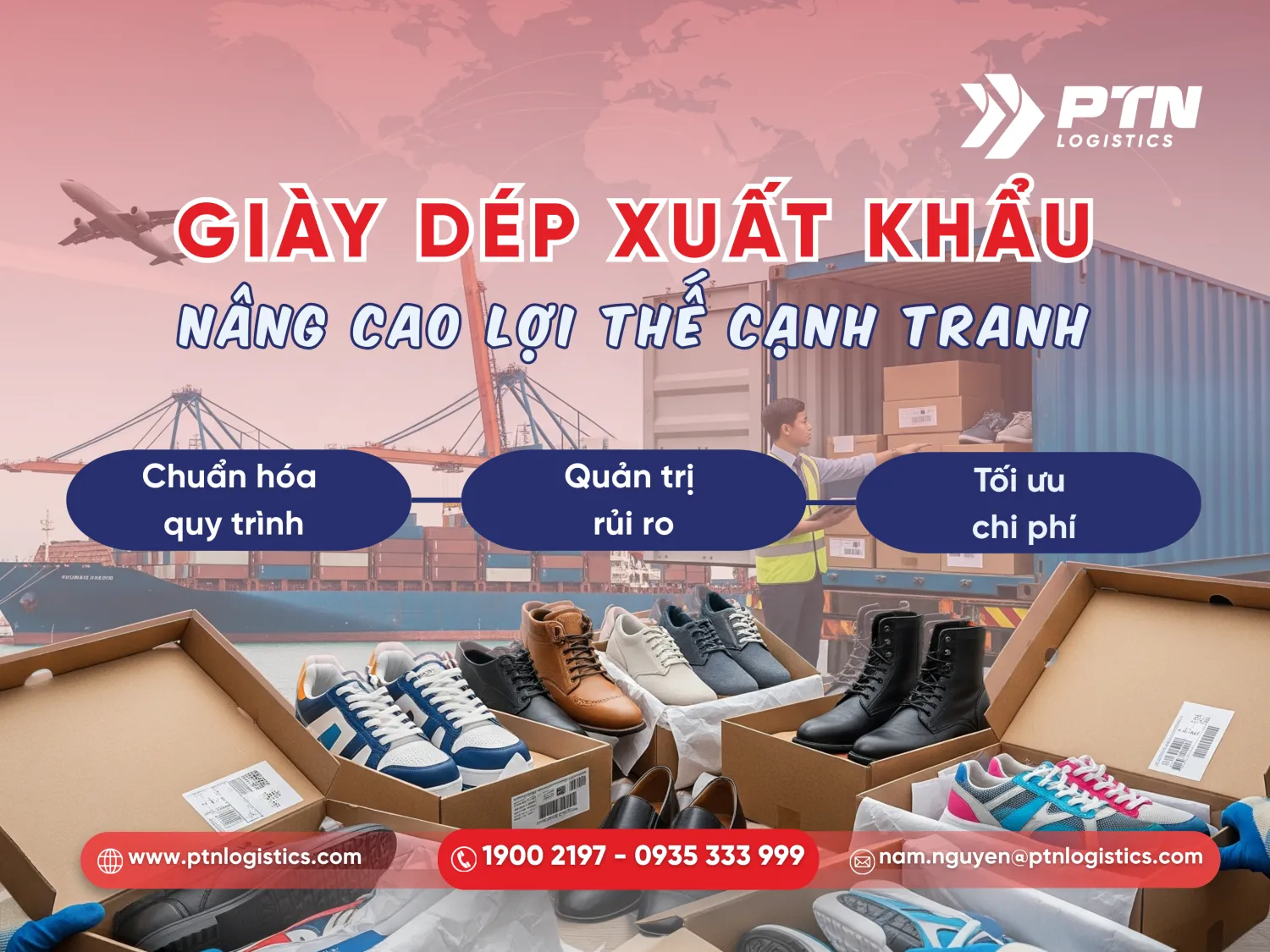 Quy trình và cách tối ưu hóa giày dép xuất khẩu