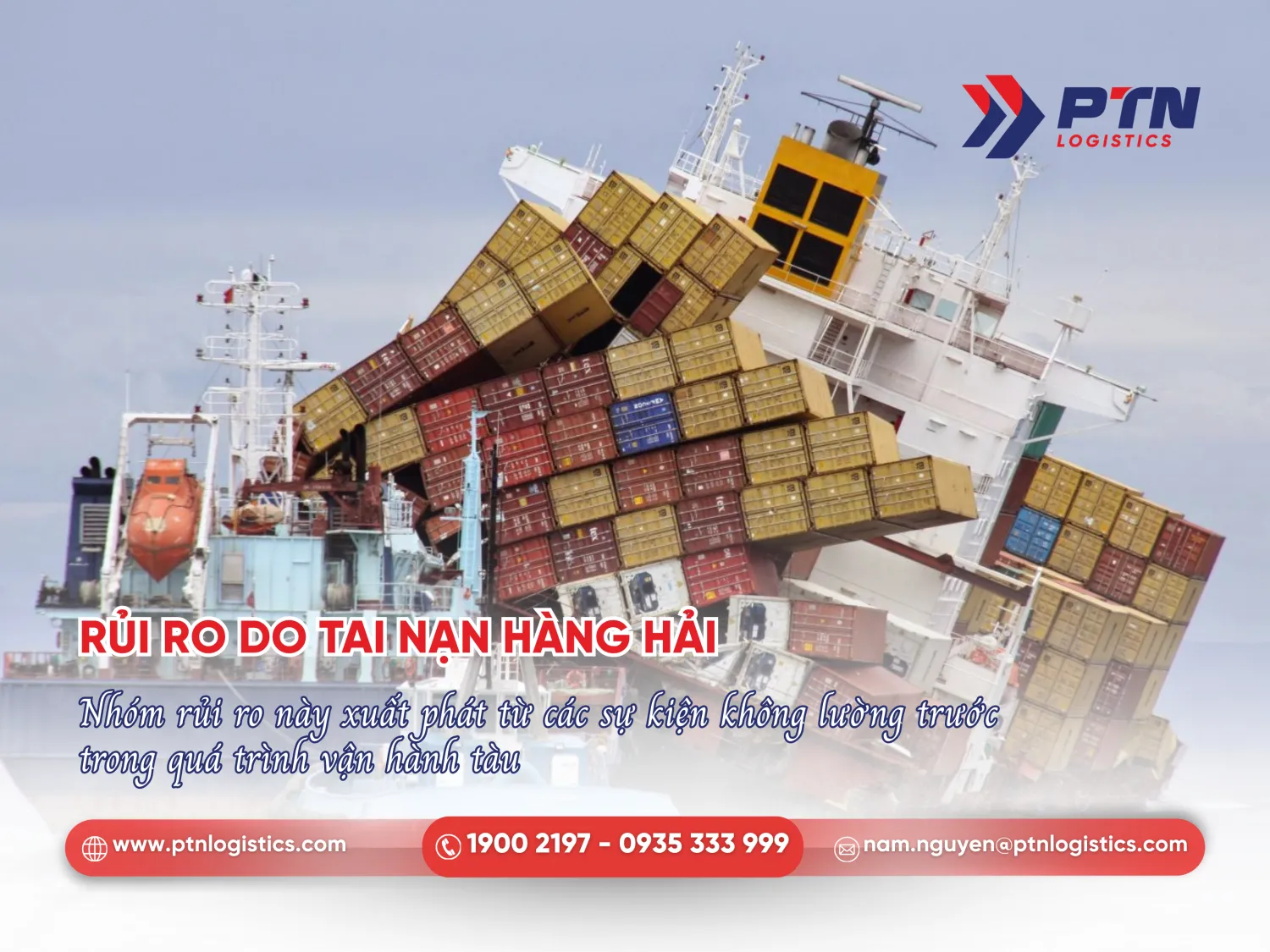 Rủi ro do tai nạn hàng hải xuất phát từ các sự kiện không lường trước