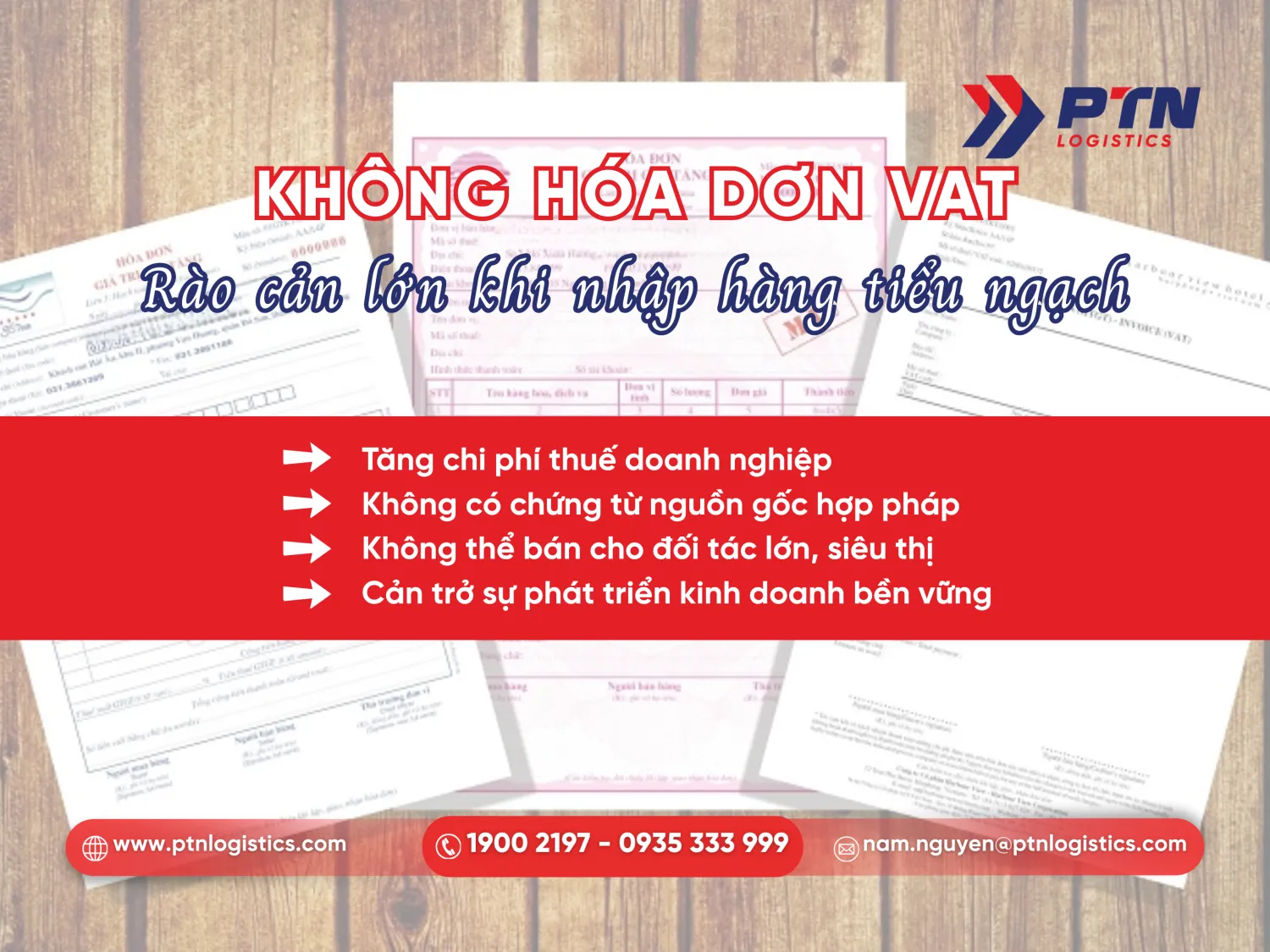 Rủi ro lớn khi không có hóa đơn