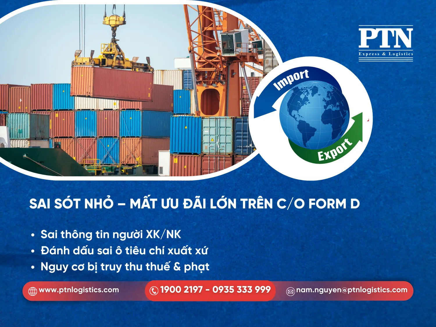 Sai sót nhỏ - Mất ưu đãi lớn trên C/O Form D