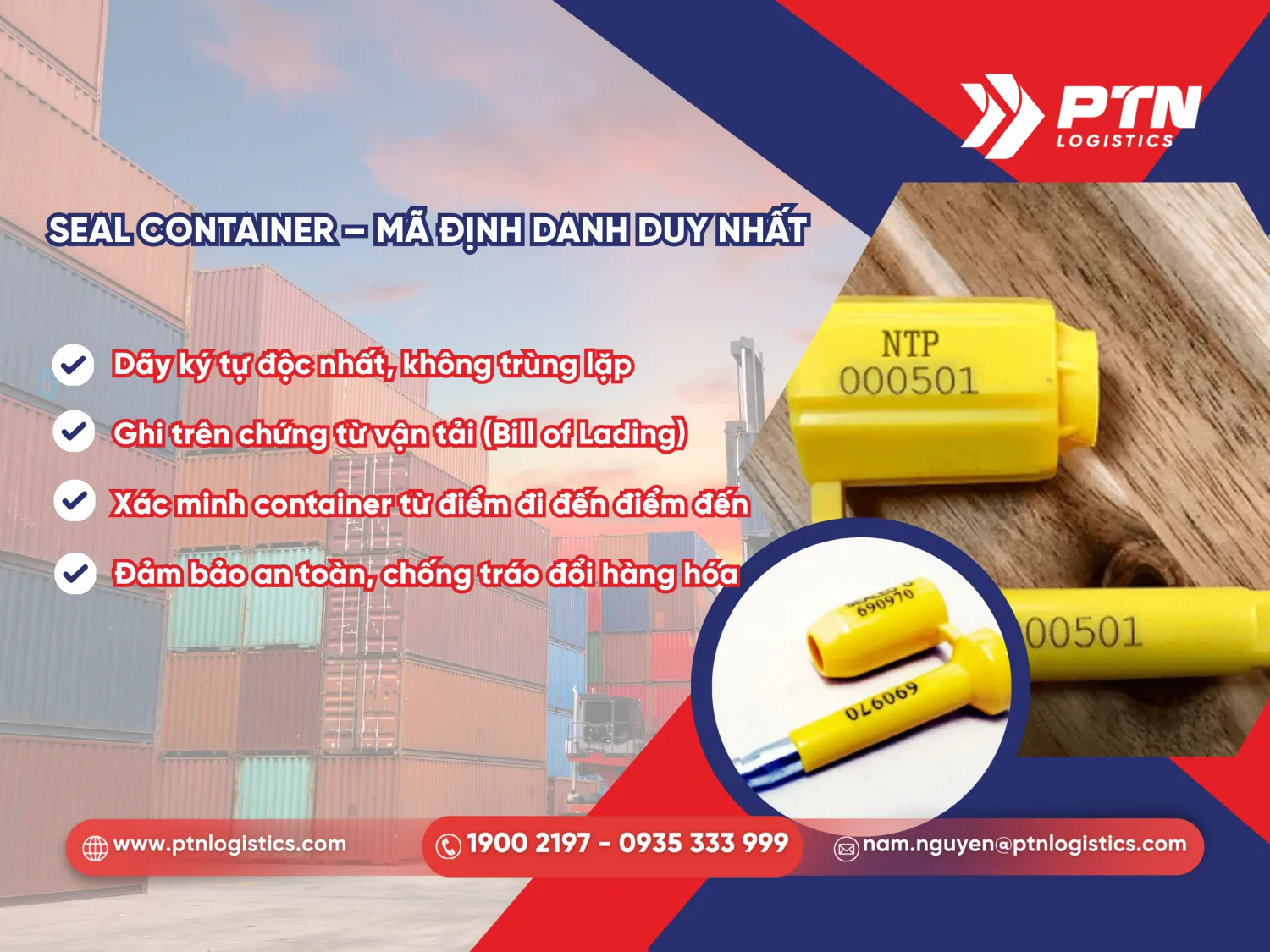 Seal container: Mã định danh duy nhất