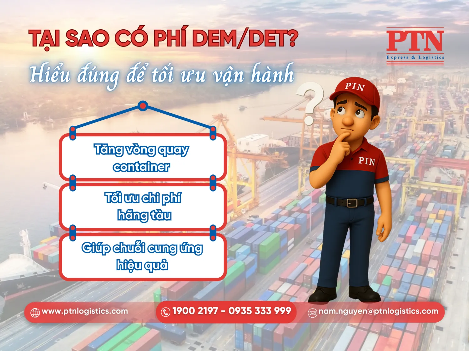 Tại sao các hãng tàu thu phí DEM DET