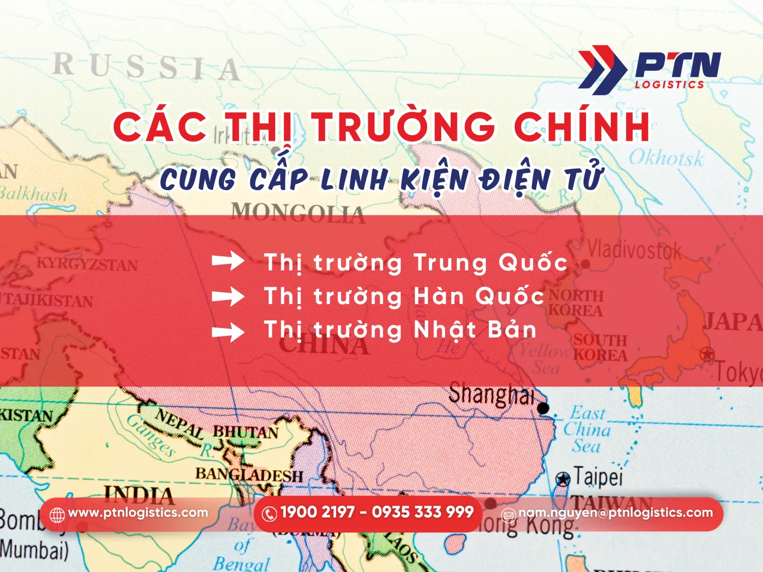 Thị trường chính cung cấp linh kiện điện tử cho Việt Nam