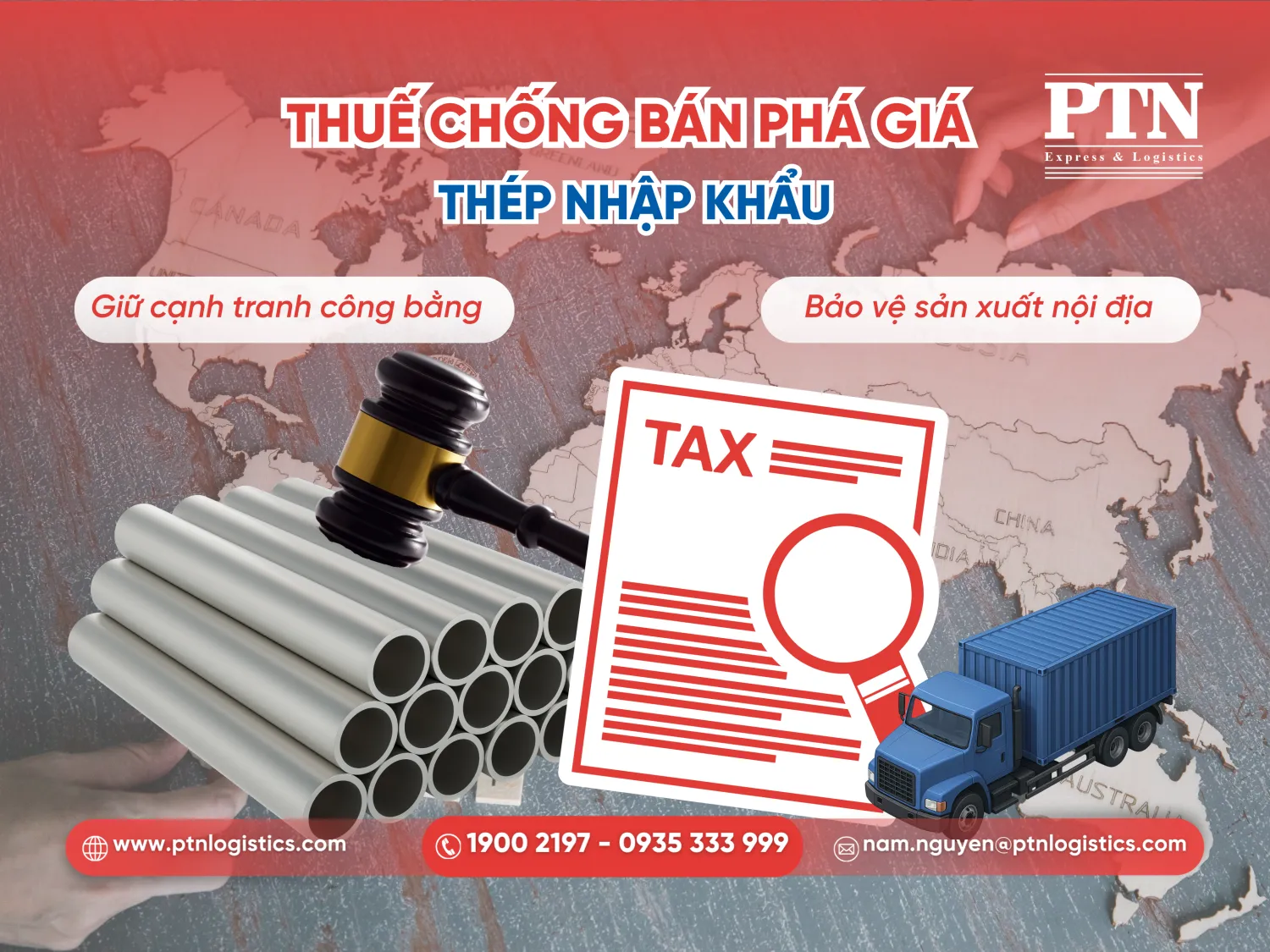 Thông tin về thuế chống bán phá giá thép nhập khẩu