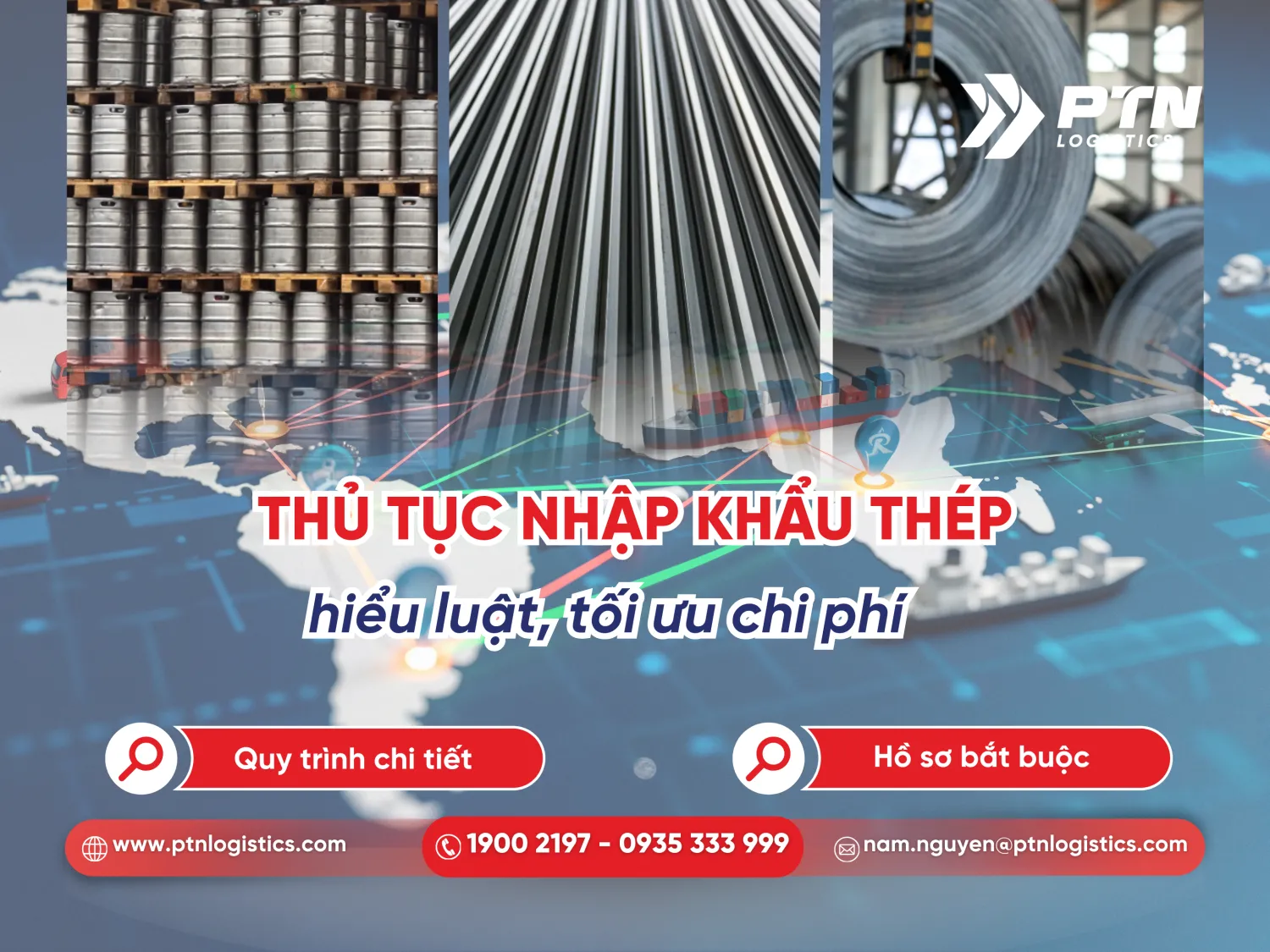 Thủ tục nhập khẩu thép hiểu luật và tối ưu chi phí