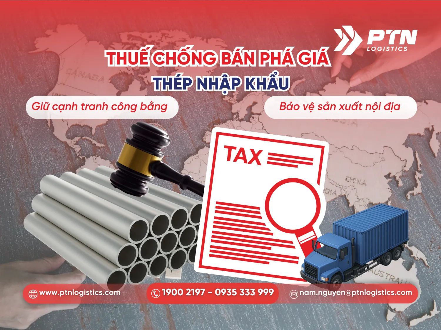 Thuế chống bán phá giá thép nhập khẩu
