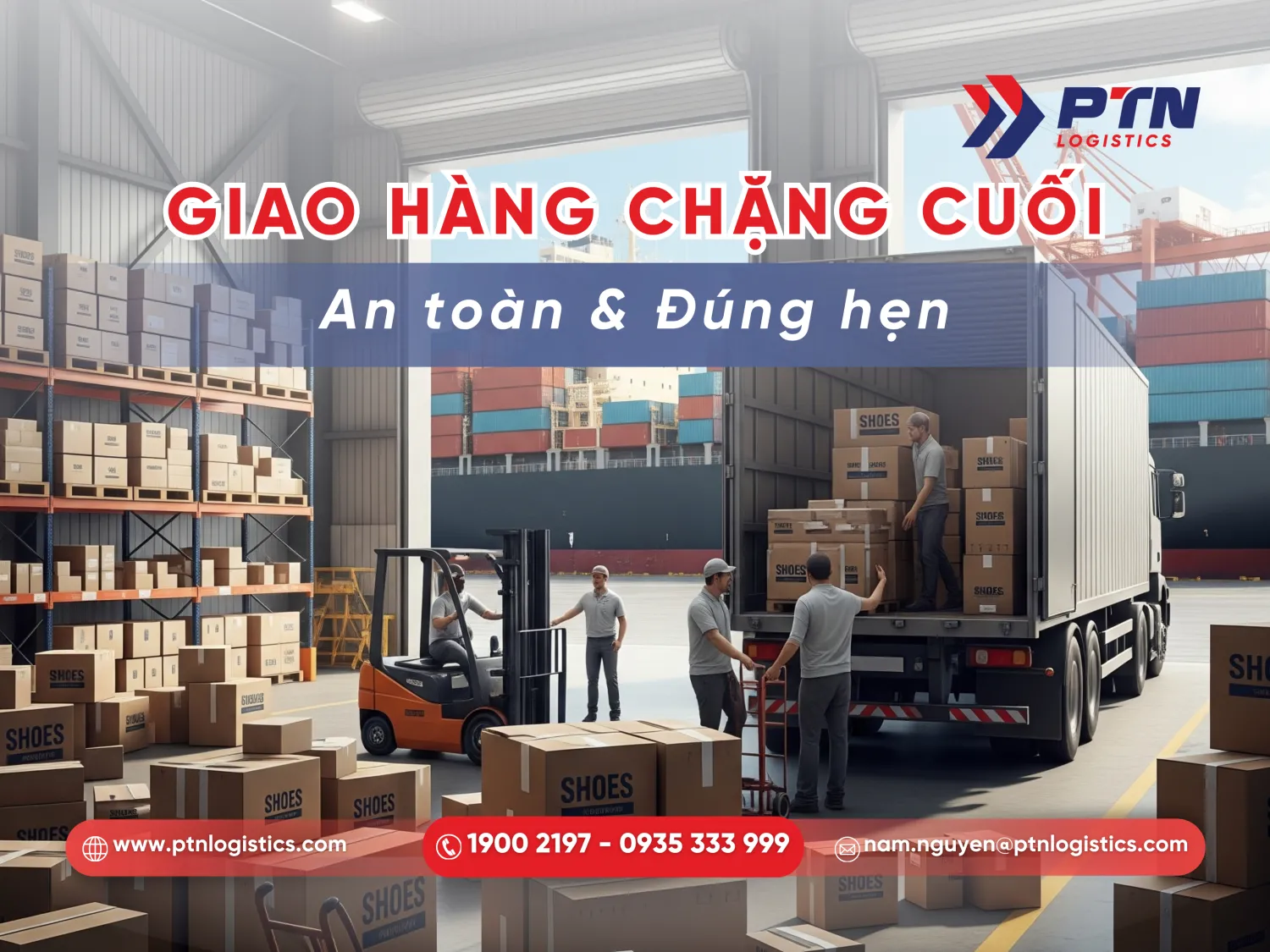 Tiến hành bước giao hàng chặng cuối