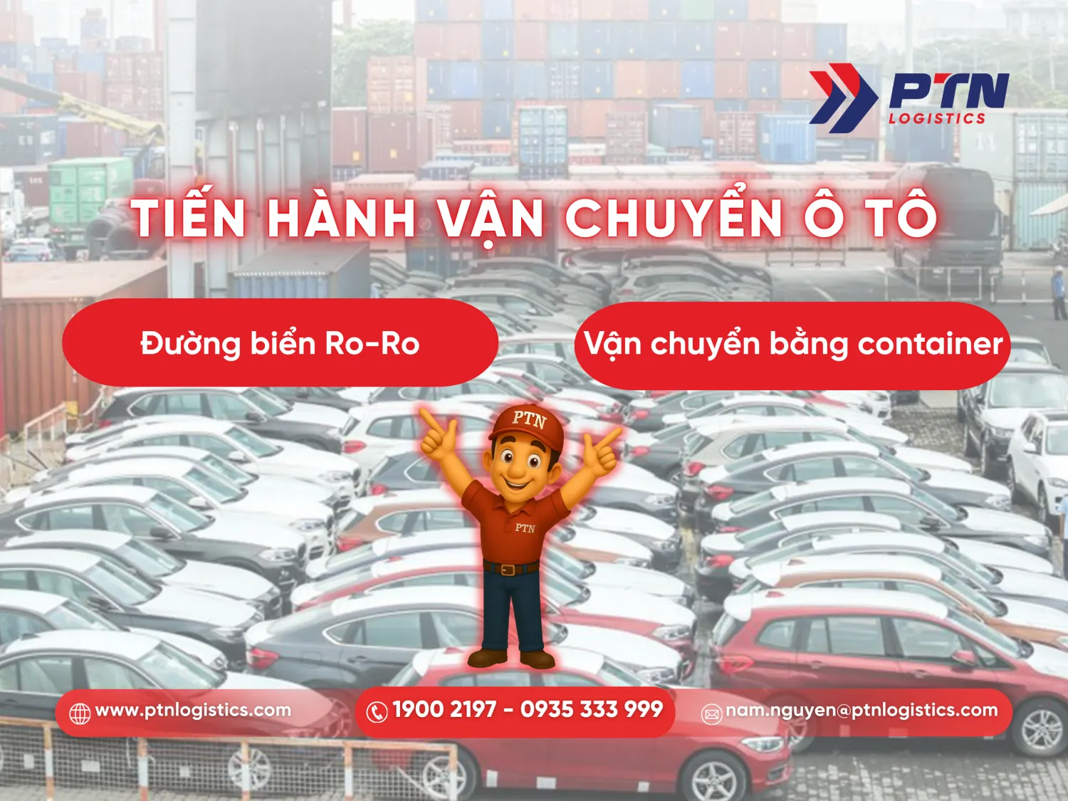 Tiến hành bước vận chuyển ô tô