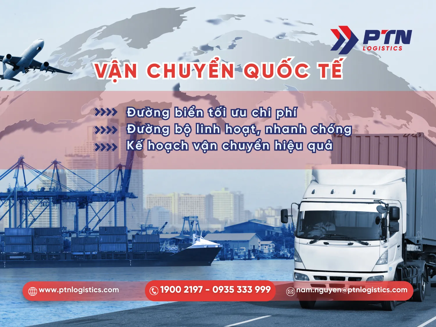 Tiến hành bước vận chuyển quốc tế