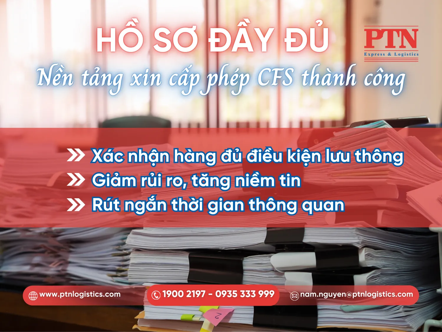 Tiến hành chuẩn bị hồ sơ xin cấp phép CFS