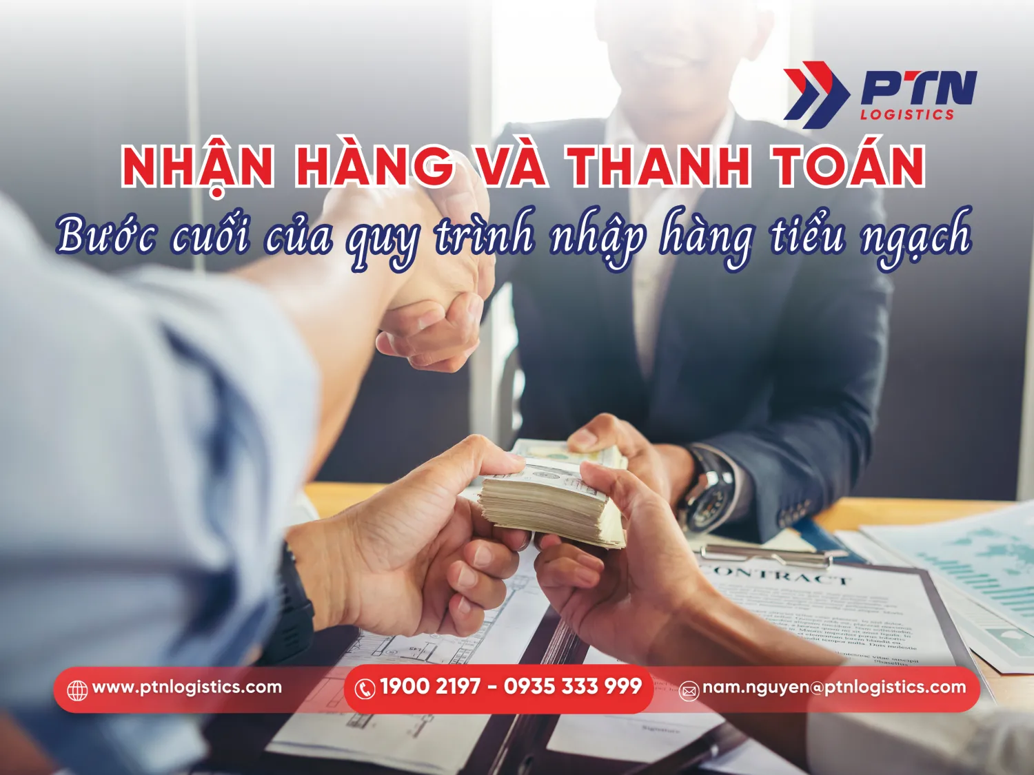 Tiến hành nhận hàng và hoàn tất thanh toán