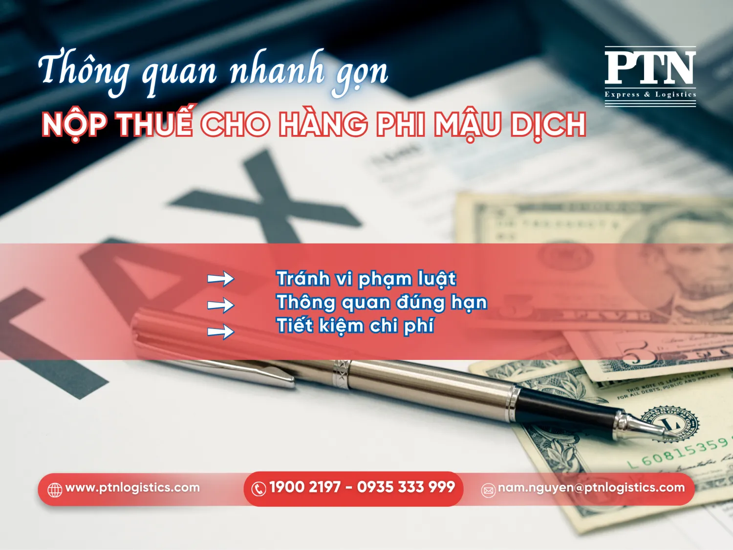 Tiến hành nộp thuế và thông quan