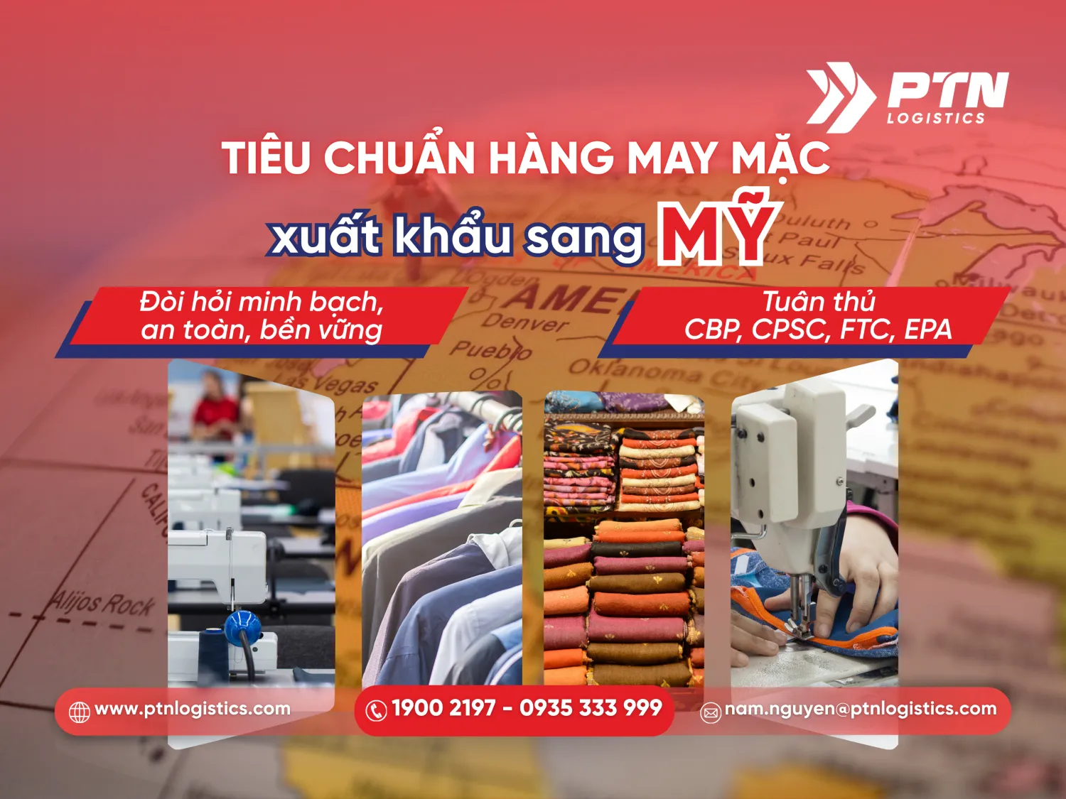 Tiêu chuẩn hàng may mặc xuất khẩu sang Mỹ chi tiết nhất
