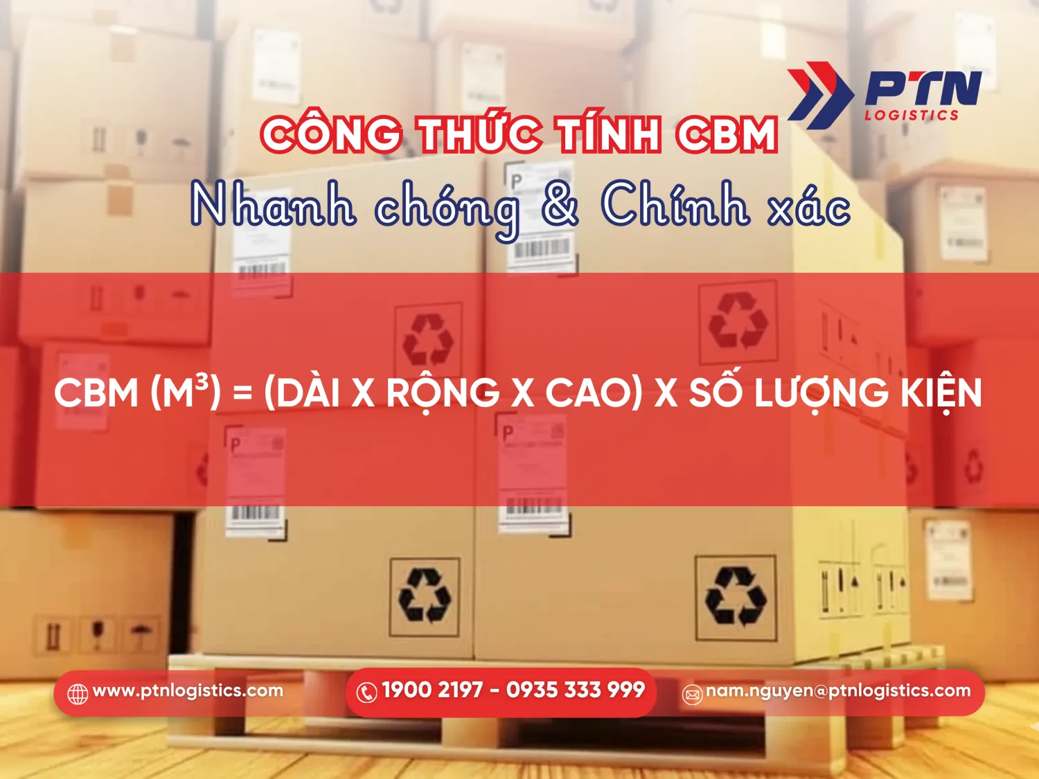 Tìm hiểu công thức tính CBM chính xác