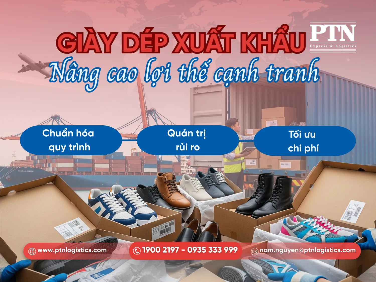 Tìm hiểu quy trình và cách tối ưu hóa giày dép xuất khẩu