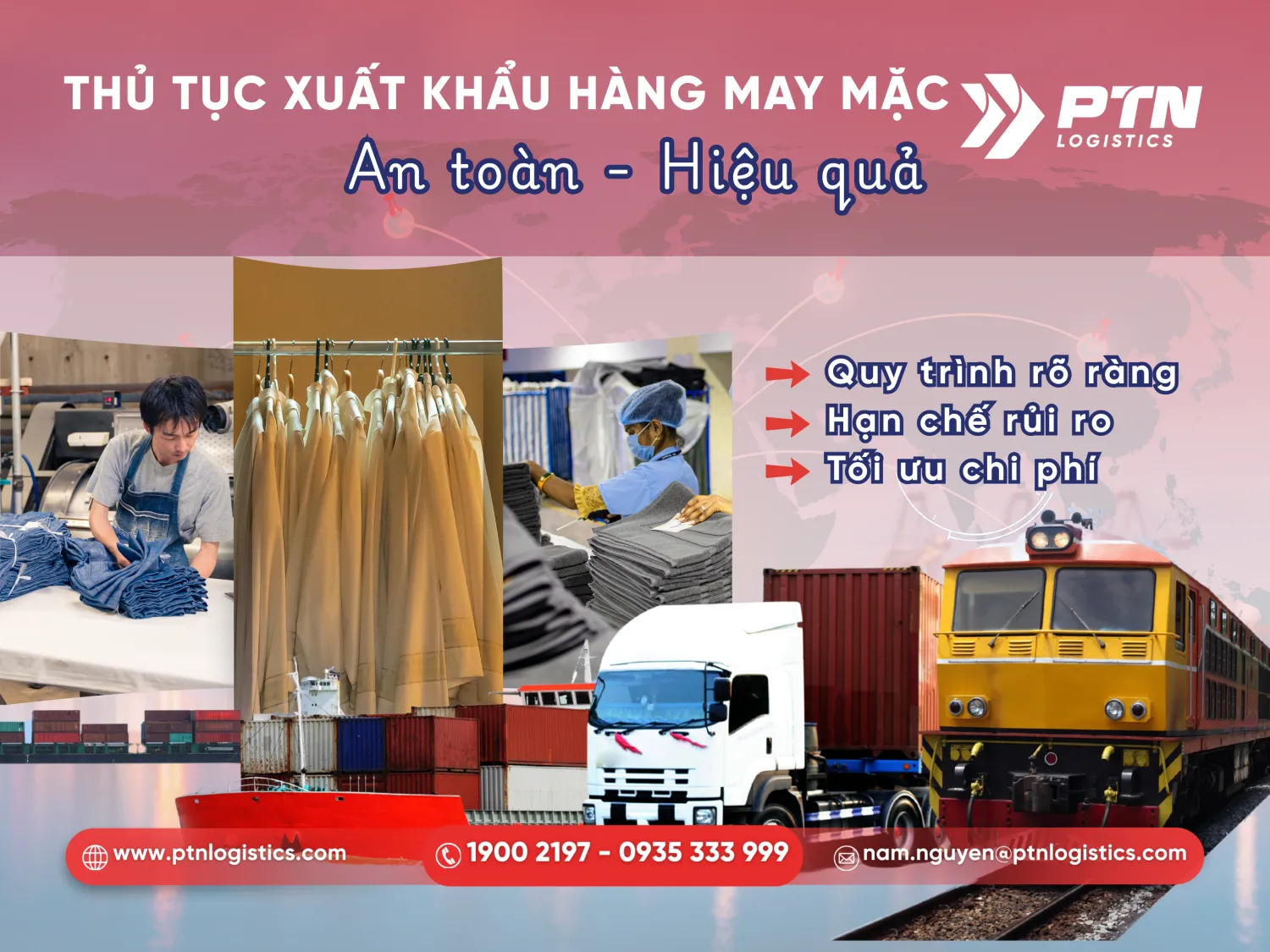 Tìm hiểu thủ tục xuất khẩu hàng may mặc
