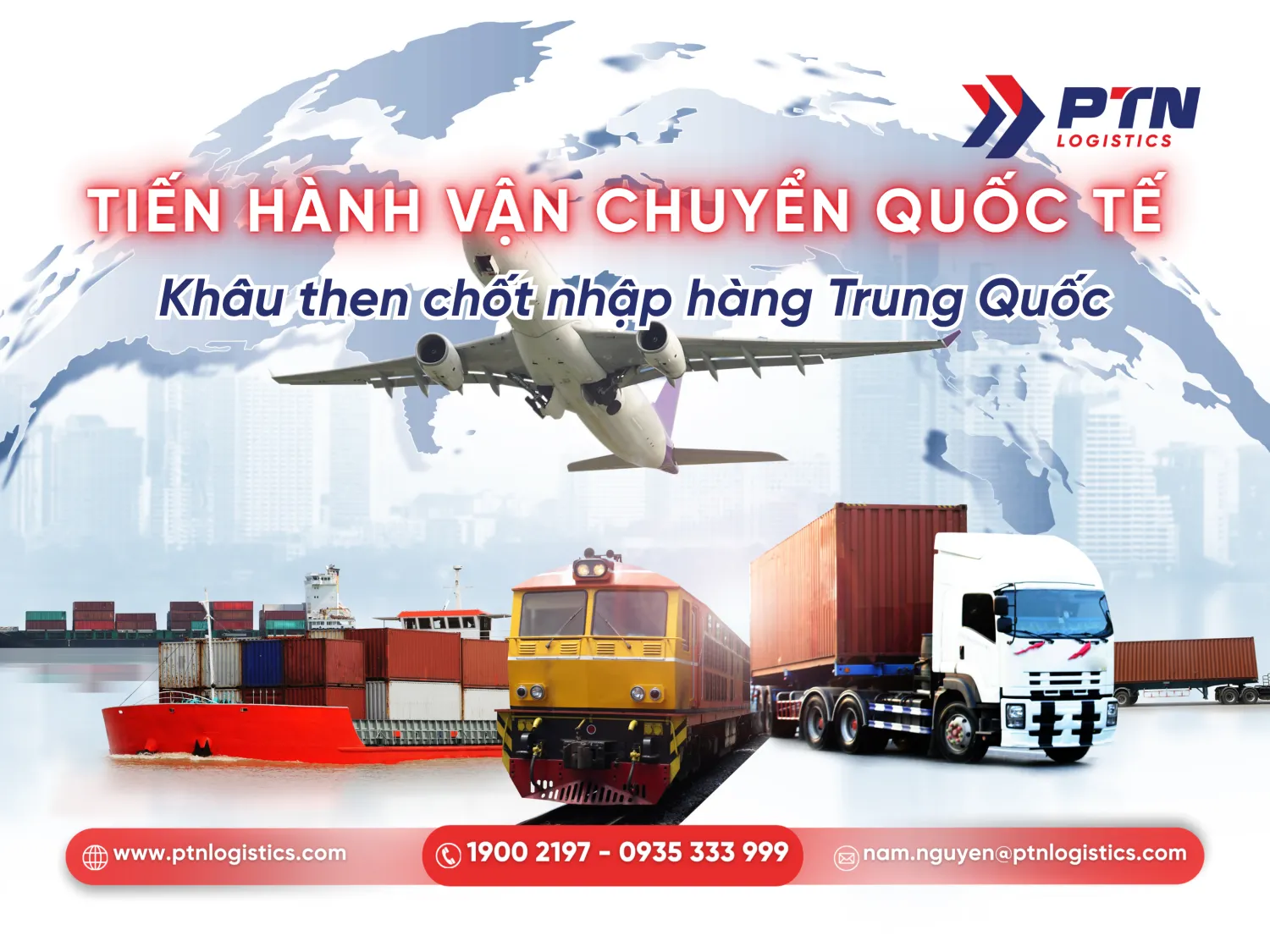 Tổ chức vận chuyển quốc tế khi nhập đồ Trung Quốc