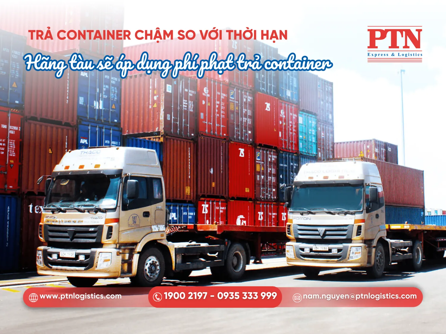 Trả container chậm so với thời hạn