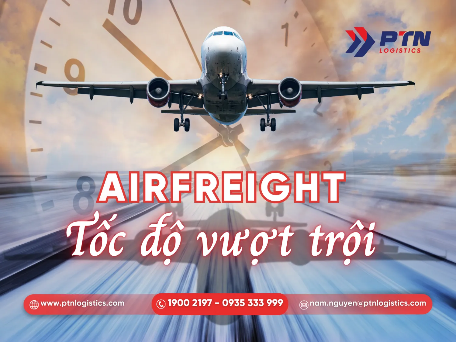 Ưu điểm vượt trội về tốc độ của airfreight