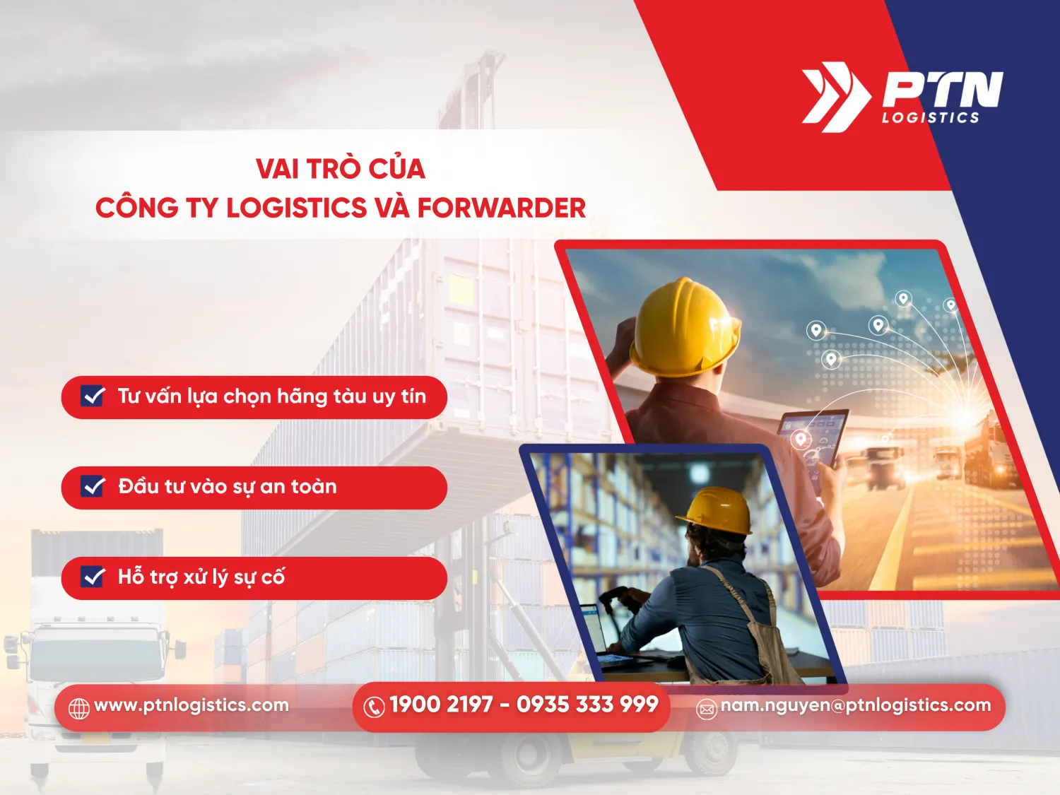 Vai trò của một công ty logistics và forwarder