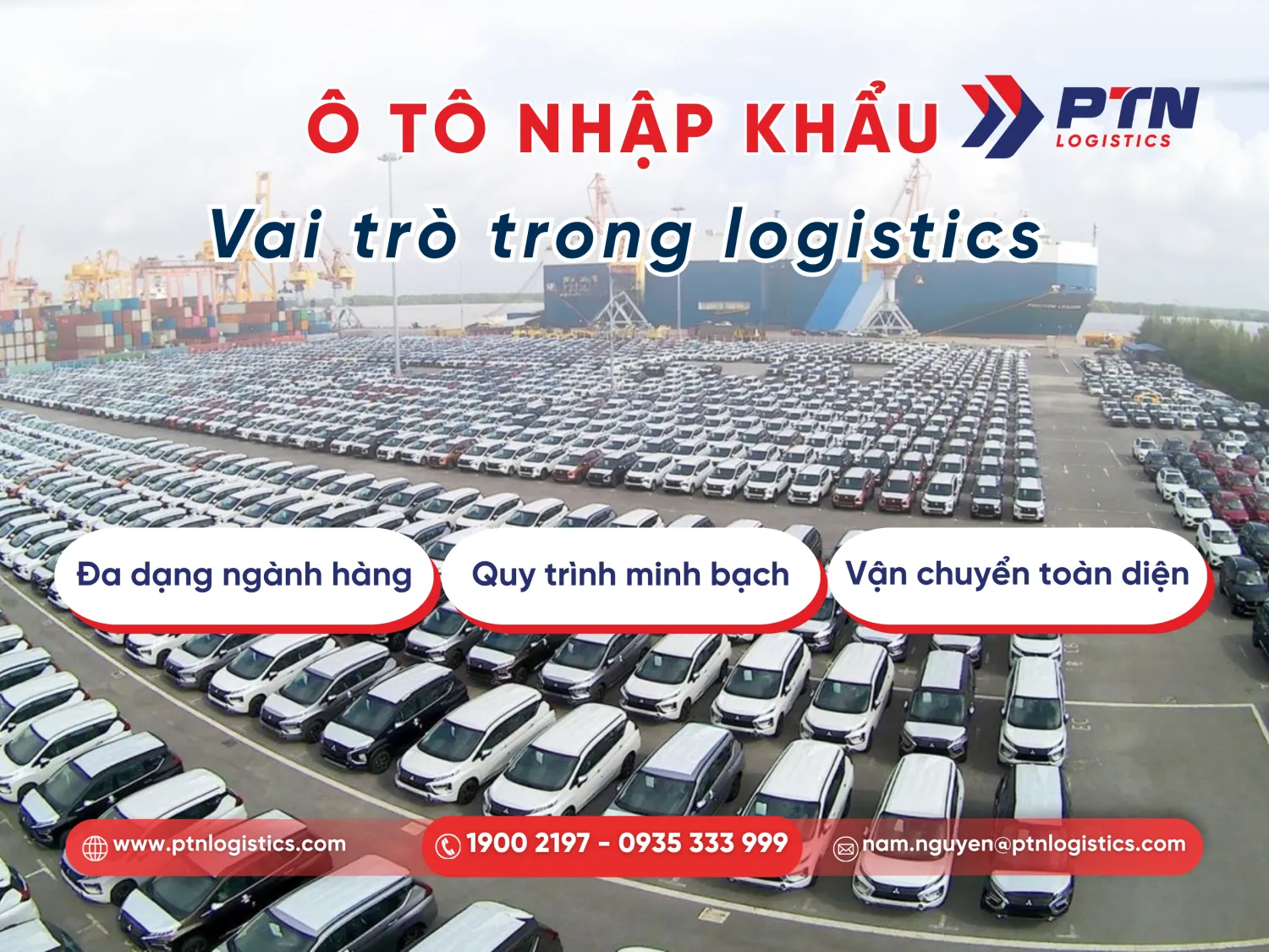 Vai trò ô tô nhập khẩu trong ngành logistics