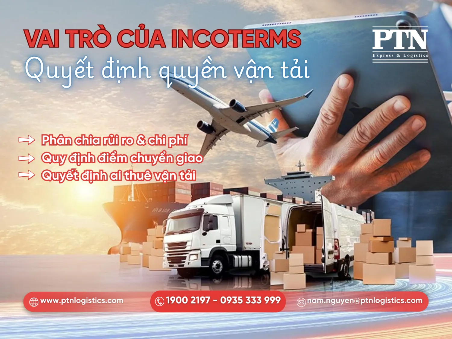 Vai trò quan trọng của Incoterms