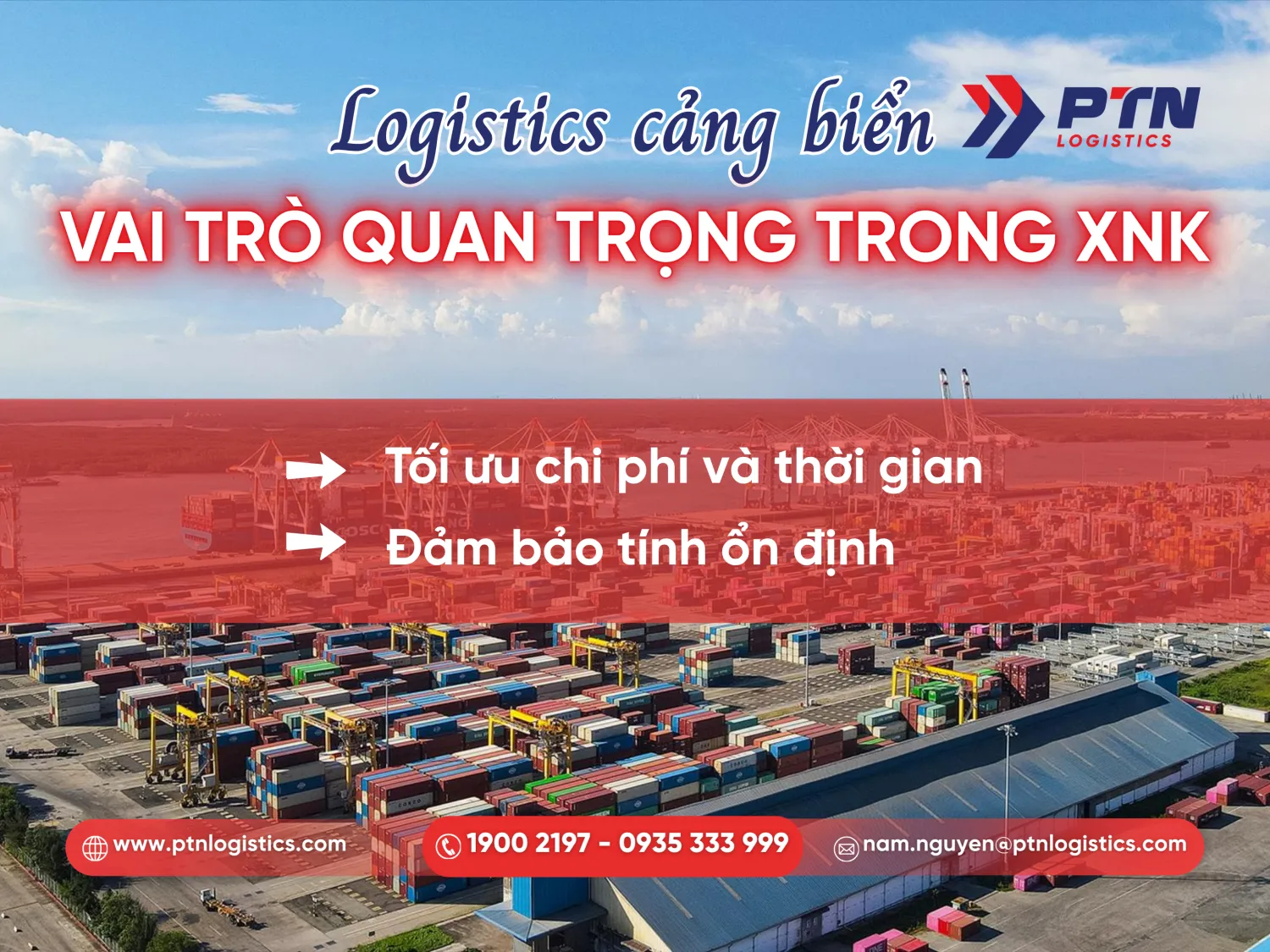 Vai trò quan trọng của logistics cảng biển