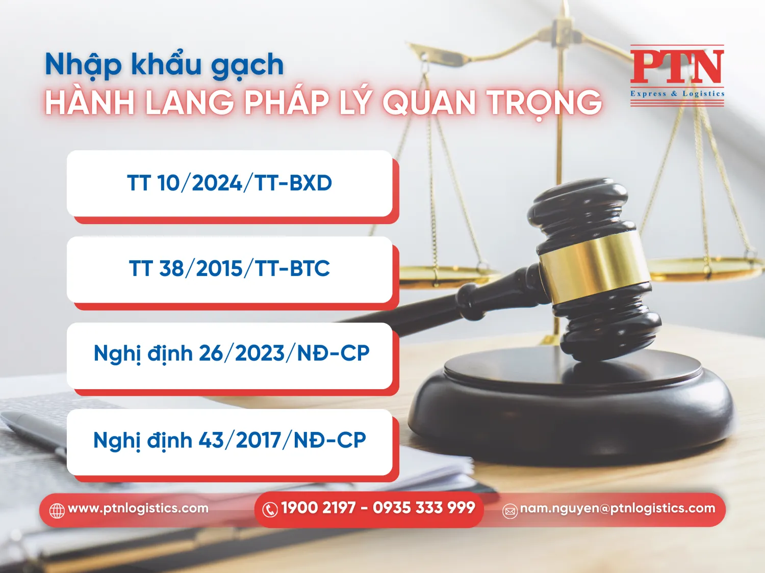 Văn bản pháp lý liên quan đến nhập khẩu gạch