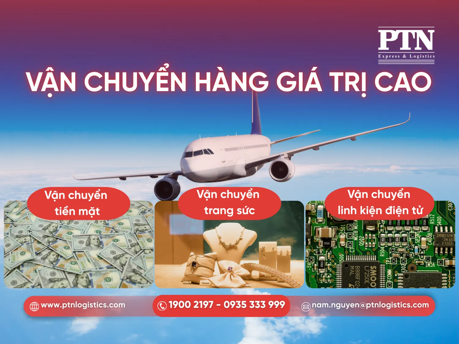 Vân chuyển hàng hóa giá trị cao bằng airfreight