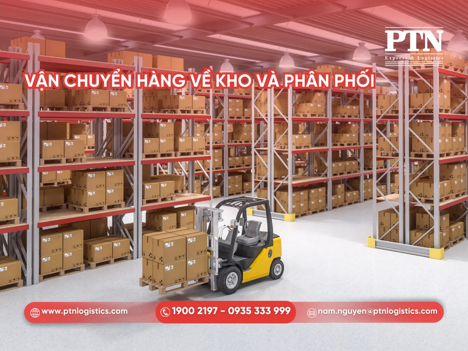 Vận chuyển hàng về kho và phân phối