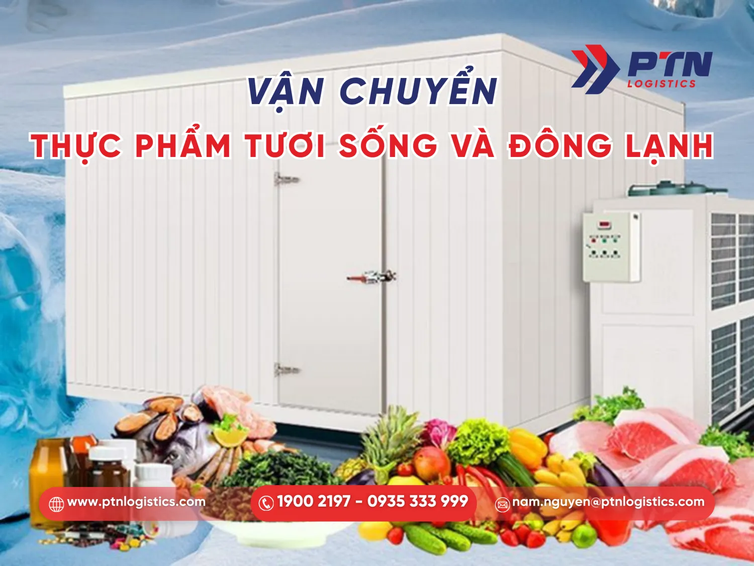 Vận chuyển thực phẩm tươi sống bằng container