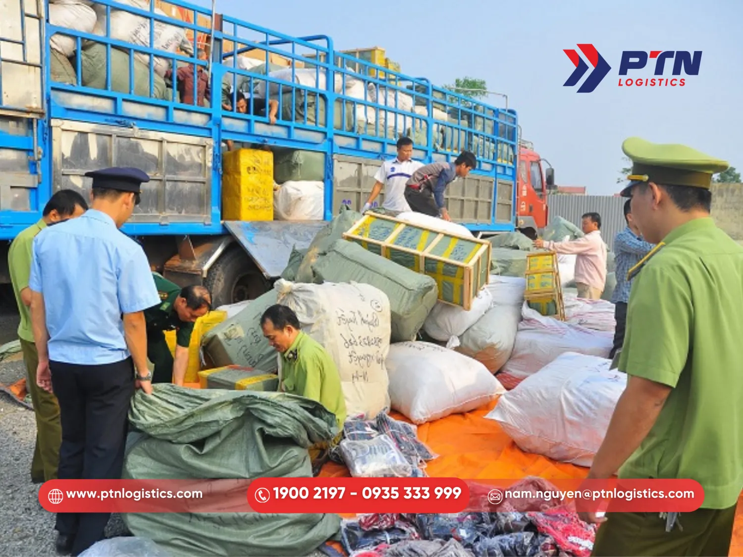 Vi phạm khi vận chuyển các loại hàng cấm hàng giả