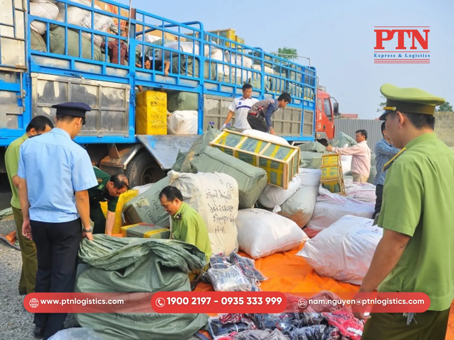 Vi phạm khi vận chuyển hàng cấm hàng giả